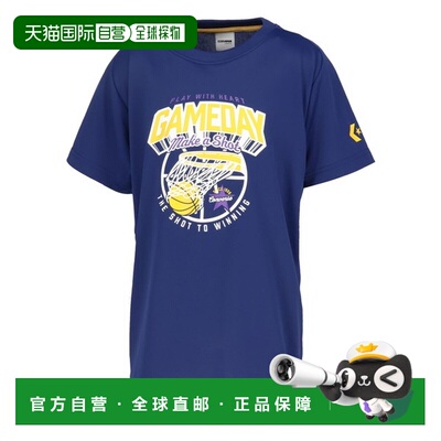 日本直邮Converse Jr. 印花篮球T恤青少年短袖CB452351-2800