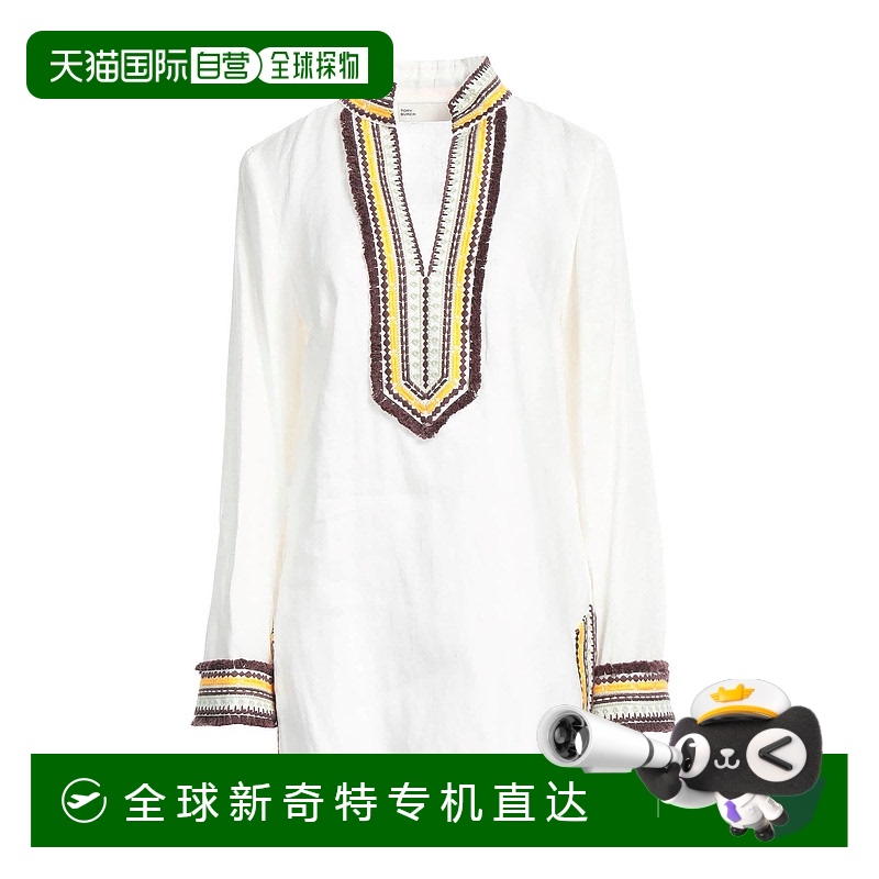 1h可退 香港直邮潮奢 Tory Burch 托里 伯奇 女士 上衣 beige米色