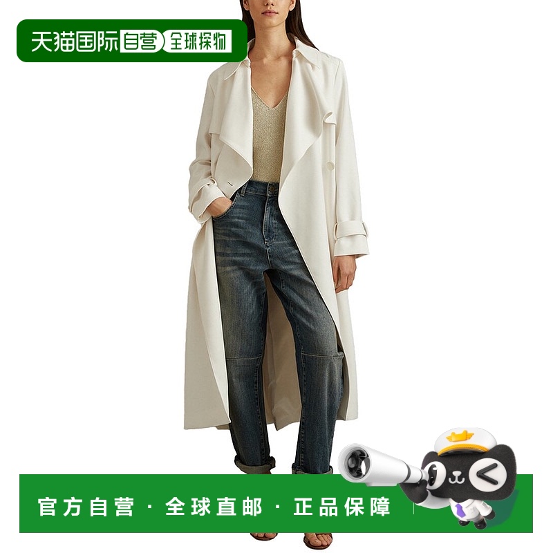 自营 Reiss Etta风衣-白色 美国奥莱直发