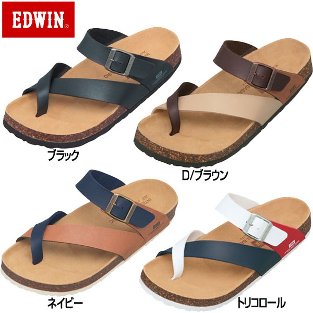 日本直邮EDWIN 凉鞋 EB1003 男士大松图片