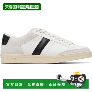 香港直邮Tom Ford 汤姆 福特 男士 白色 Grained Leather & Suede