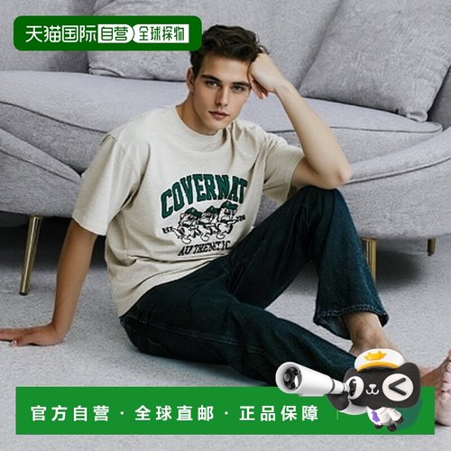 韩国直邮COVERNAT 男士T恤CO2402ST53OT高档时尚百搭舒适 高级感