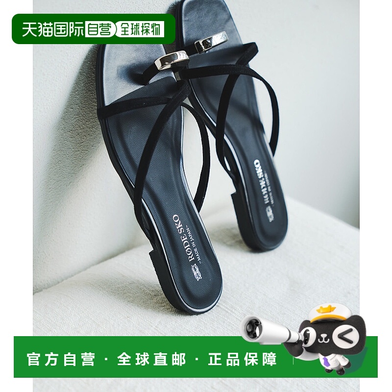 1h可退 日本直邮RODE SKO 女士 25春夏 金属装饰平底凉鞋 XXA52HW