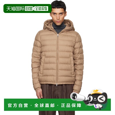 1h可退 香港直邮Moncler 盟可睐 男士 驼色 Vermeille Hooded Sho