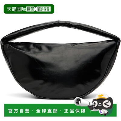 1h可退 香港直邮潮奢 BY FAR 女士 黑色 Maxi Cush Creased Leath
