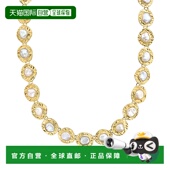 18kt 自营 黄金镀 10x12mm 镶边巴洛克珍珠圆盘项链 Ross Simons