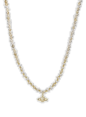 自营 eye candy石英球串珠项链 - 米色 美国奥莱直发饰品