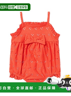 自营janie and jack珍妮和杰克再生小眼睛泳衣-红色 美国奥莱直发