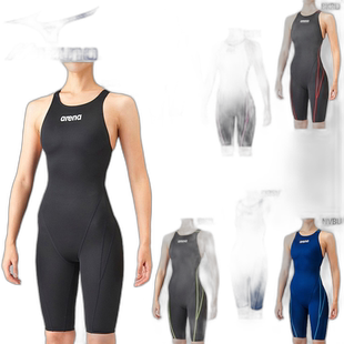 日本直邮Arena 女子 Aqua 高级半口开背游泳 西澳批准 Crossback