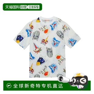 M01571M00VR0M114 AW2025 香港直郵MARNI 白色 短 男童T恤 1h可退