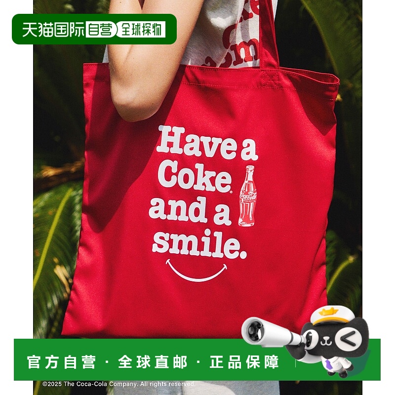1h可退 日本直邮Coca-Cola 女士 80年代风格印花托特包 2025BGIX8