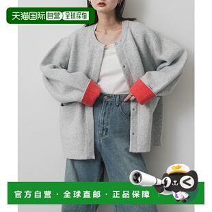 1h可退 日本直邮SENSE OF PLACE 女装 双色针织外套 显瘦茧型剪裁