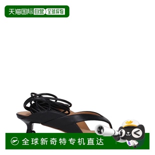 Women whiteOff 自營 Flop Leather Flip off Sandal black