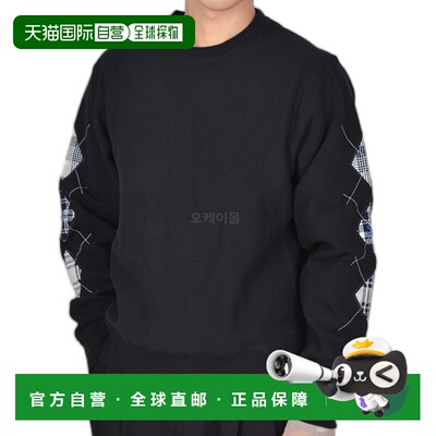 韩国直邮NOAH 菱形贴花运动衫 SS119FW23 黑色卫衣