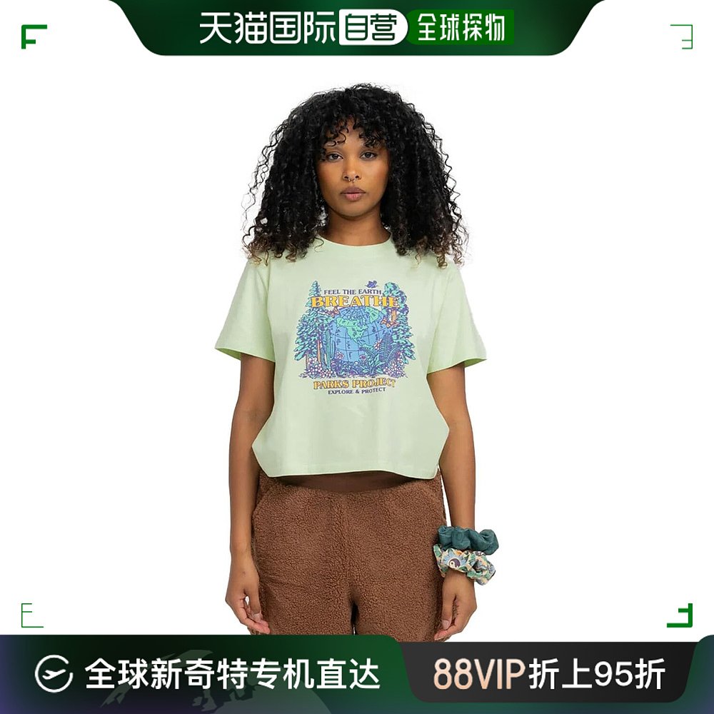 香港直邮潮奢 Parks Project女士 Feel Earth Breathe宽松款T恤