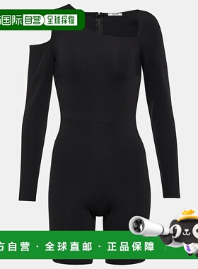 1h可退 香港直邮Wolford 女士 热身不对称连体裤 001012 black黑