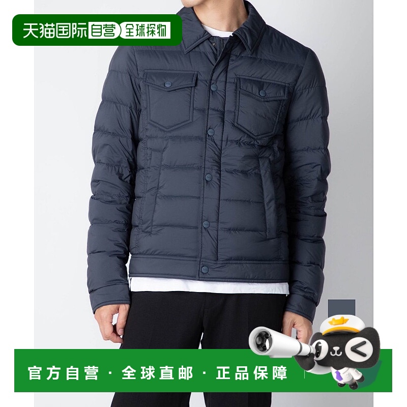日本直邮HERNO 男式羽绒服PI011ULE 19288 牛仔外套 商务牛仔外套