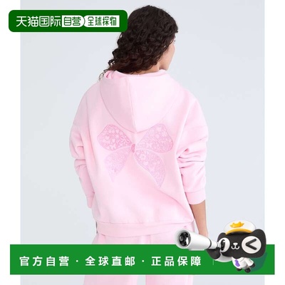 自营Aeropostale Cloud Soft Embroidered Bow Pullover Hoodie -