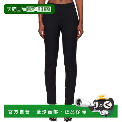 香港直邮Balmain 巴尔曼 女士 黑色 Tailored 长裤 FF1PM045ME54E
