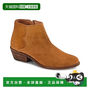 棕色 Carson管道绒面短靴 美国奥莱直发女靴 Frye 自营