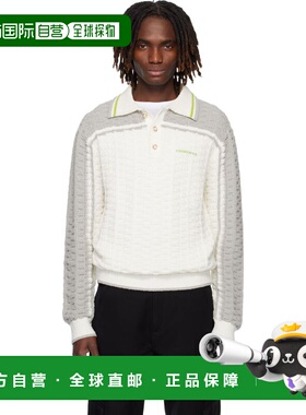 1h可退 香港直邮Casablanca 男士 灰白色 & 灰色 Tennis Boucle