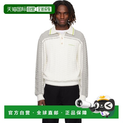 1h可退 香港直邮Casablanca 男士 灰白色 & 灰色 Tennis Boucle