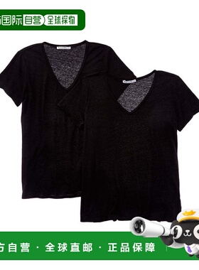 自营Michael Stars 2pk Fiona T-Shirt - black 美国奥莱直发