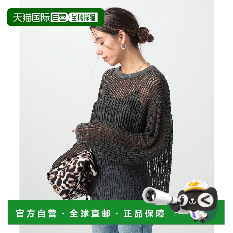 1h可退 日本直邮BAYFLOW 女士透气网眼宽松针织上衣 324614新款