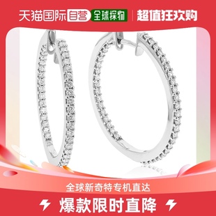 vir Round cttw jewels1 Earrings Grown Diamond Cut Hoop Lab