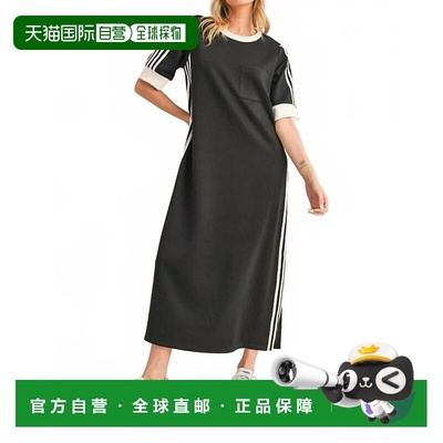 自营jodiflSporty Chic Casual Maxi Dress In Black - black 美