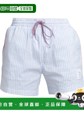 1h可退 香港直邮Thom Browne 汤姆 布朗 男士 泳裤 white白色 舒