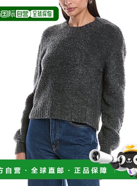 自营 Bella Dahl羊毛混纺圆领毛衣-灰色 美国奥莱直发