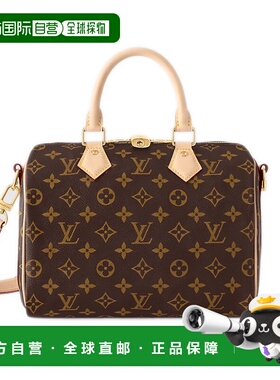 自营欧洲直邮LV路易威登SPEEDY经典老花单肩斜挎手枕头包新年礼物