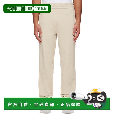 香港直邮Moncler 盟可睐 男士 灰白色运动裤 K20918H0000289AZY