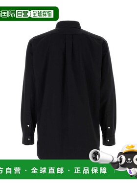 香港直邮FENDI 男士衬衫 FS1296ATLWF0QA1 AW2024 黑色 纽扣领长