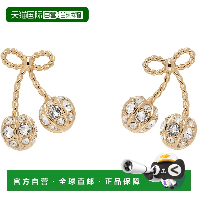 香港直邮valentino 华伦天奴 女士 Cherryfic Metal & Crystal 耳