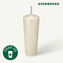 韩国直邮STARBUCKS星巴克大容量吸管杯保温制冷桌面杯杯子710ml