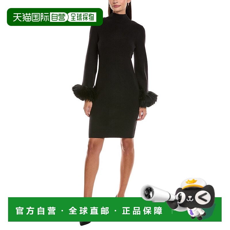 自营tyler boe Sloane Sweaterdress - black 美国奥莱直发