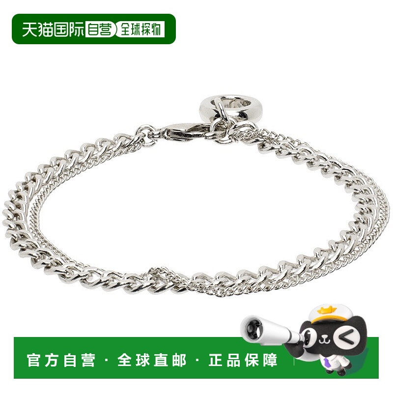 1h可退 香港直邮潮奢 A.P.C. 男士 银色 Minimal 手链 MEACCM7068