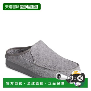 自营 Sperry Moc Sider Mule女式灰色绒面Moc鞋头休闲鞋JOBB564-