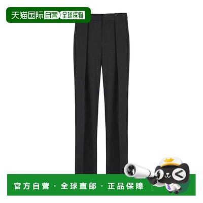 香港直邮Balmain 巴尔曼 男士 腰带环褶饰长裤 EH1PQ305WC09