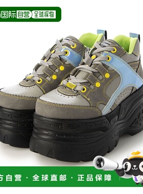 【日本直邮】Yosuke女士运动鞋厚底户外耐磨防滑减震灰色网格