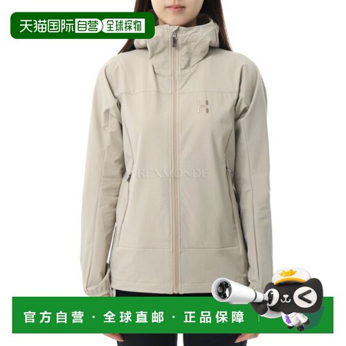 韩国直邮HAGLOFS Rosson Softshell Hood W`s Chalk Beige (60842