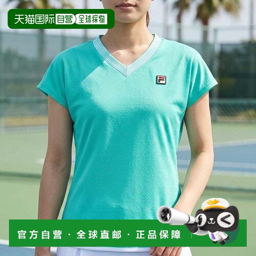 日本直邮FILA 网球游戏衬衫 / 女款（绿松石色）球衣