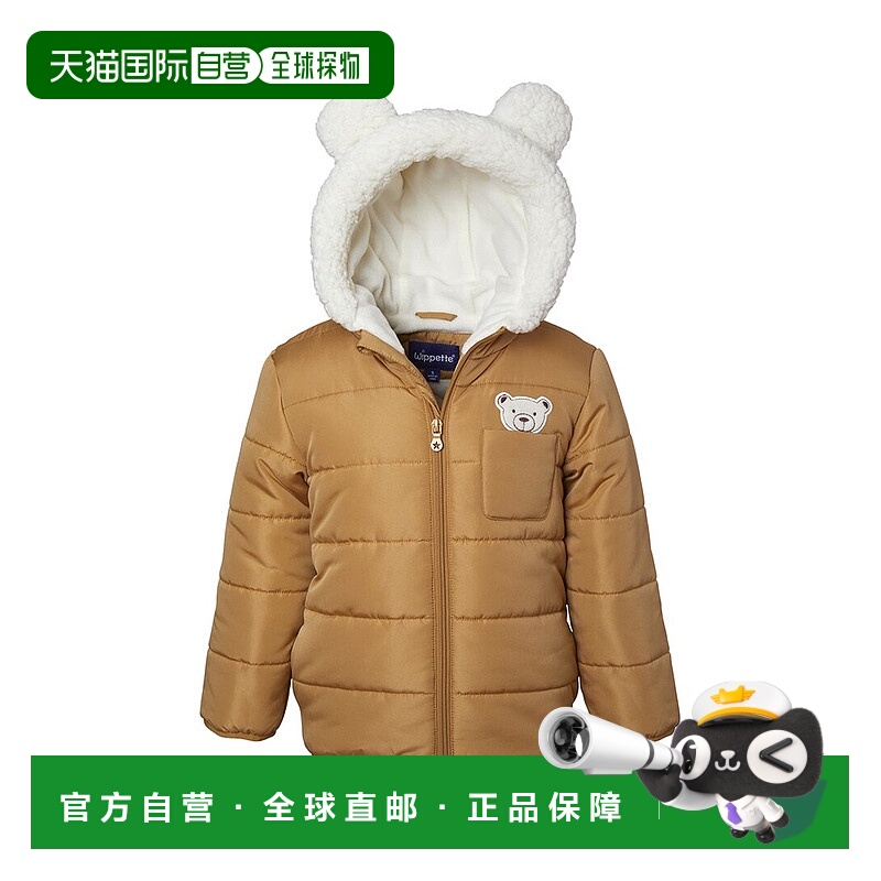 自营Wippette 3D Bear Applique Puffer - brown 美国奥莱直发