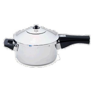 自营 Kuhn Rikon Duromatic 不锈钢平底锅压力锅，5 夸脱 - 银色