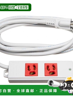 【日本直邮】SANWA SUPPLY固定电源插座板红色3mTAP-K2-3R