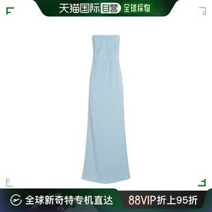 ROLAND MOURET 罗兰 无肩带缎面绉纱礼服 香港直邮潮奢 穆雷 女士