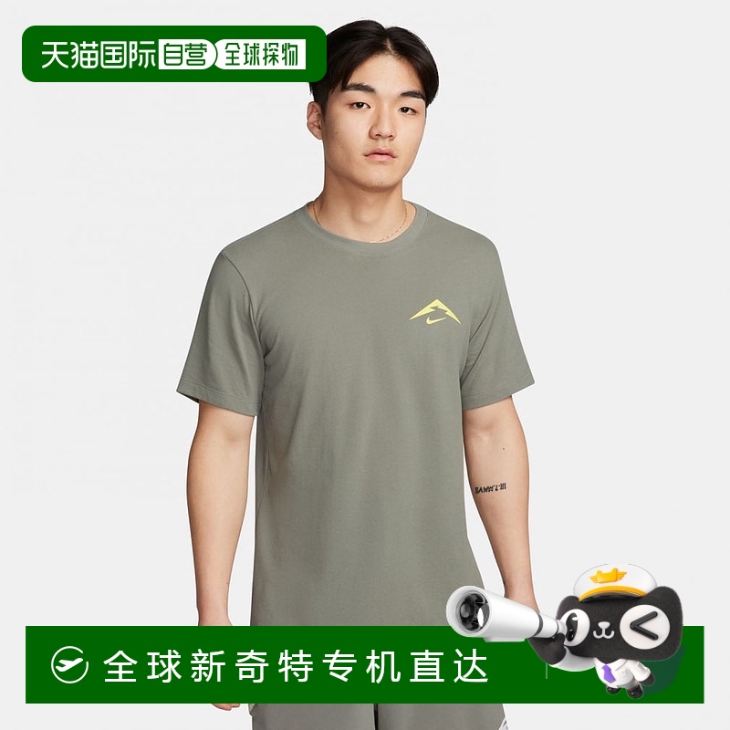 日本直邮Nike-耐克男士田径/跑步/跑步短袖T恤DF Trail Dri速干