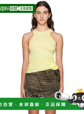 1h可退 香港直邮潮奢 Blumarine 蓝色情人 女士 黄色背心 P344C01